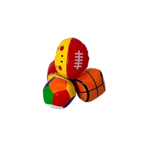 Set Mingi Colorate din Material Moale – Design Ergonomic, Ușoare și Sigure, Textură Flexibilă, Ideal pentru Joacă Activă, Dezvoltare Motrică și Coordonare
