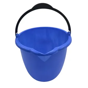 Găleată din Plastic 5 L, cu Mâner Rezistent și Cioc de Turnare, pentru Curățenie și Uz Casnic, Albastră