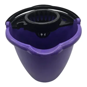 Găleată din Plastic cu Storcător pentru Mop, 10 L, cu Mâner pentru Transport, Ideală pentru Curățenie și Spălarea Pardoselilor, Mov