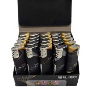Set 25 Brichete Electronice Jet Matteo, Design Elegant Negru cu Auriu, Aprindere Rapidă, Modele Mixte
