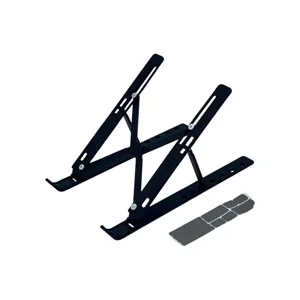 Suport Laptop Reglabil din Aluminiu – Design Pliabil, 6 Nivele de Înălțime, Stabil și Portabil, Culoare Negru