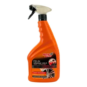 Soluție curățare jante auto Moje Auto Wheel Cleaner Red 750 ml, pulverizator cu declanșator, curățare depuneri și murdărie