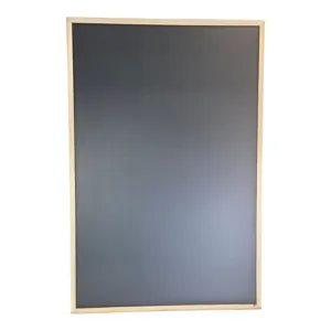 Tablă neagră de scris 60x90 cm cu ramă din lemn, suprafață pentru cretă, tablă decorativă pentru desen, educație și organizare