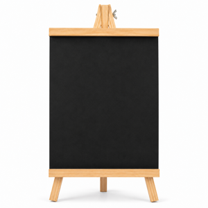 Tablă Neagră de Scris cu Șevalet din Lemn 25 × 48 cm pentru Mesaje, Meniu și Decor