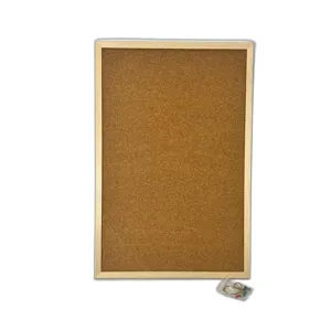 Tabla de Plută 40x60 cm cu Ramă din Lemn – Ideală pentru Notițe, Fotografii și Organizare la Birou sau Acasă