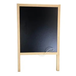 Tablă Neagră de Scris cu Șevalet din Lemn – Tablă pentru Creta cu Suport Stabil, Panou de Mesaje pentru Meniu, Notițe sau Decor, Ideală pentru Cafenea, Magazin, Evenimente sau Acasă 40*70CM