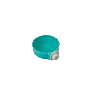 Bol Rotund din Plastic cu Sistem de Prindere pentru Cușcă sau Gard, Rezistent și Ușor de Folosit, Disponibil în mai multe culori
