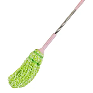 Mop cu coadă metalică și cap din microfibră pentru curățenie pardoseli
