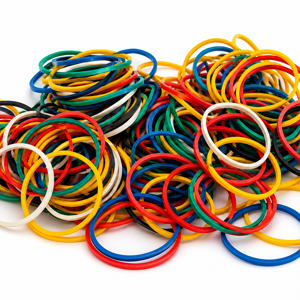Bandă Elastică Multicoloră 38 cm, 100 g pentru Organizare și Fixare Obiecte