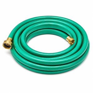 Furtun de grădină din PVC cu racorduri metalice 1/2 inch lungime 7,5 m pentru alimentare apă