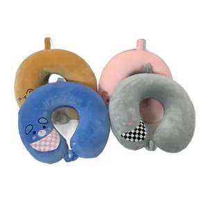 Perna pentru Gat cu Design Animal, Disponibila in Mai Multe Variante, Confortabila, Haioasa, Ideala pentru Copii si Calatorii