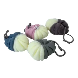 Burete de Baie Tip Lufă – Formă Rotundă, Textură Delicată, cu Șnur de Agățare, Diverse Culori