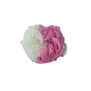 Burete de Baie din Plasă Exfoliant – Cu Mâner din Șnur, Spumare Abundentă, Delicat pentru Piele, Ideal pentru Duș și Cadă, Diverse Culori
