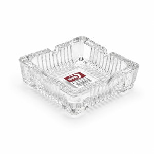 Scrumieră din Sticlă Transparentă, Design Elegant cu Suport pentru Țigări, Ideală pentru Casă, Terasă, Balcon, Birou și Spații pentru Fumat