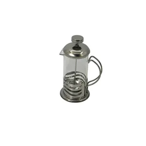 Cafetiera French Press 350 ml – Carcasa Metalica, Recipient din Sticla Termorezistenta, Ideala pentru Cafea si Ceai