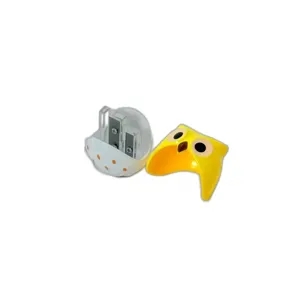 Ascuțitoare Dublă în Formă de Bufniță, Cu Două Lame și Recipient Colector, Ideală pentru Creioane și Marker-e, Design Copilăros
