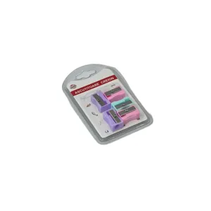 Set 4 Ascuțitori Manuale din Plastic cu Lamă din Oțel – Diverse Culori, Pentru Creioane Standard, Compacte și Ușor de Utilizat, Ideal pentru Școală sau Birou