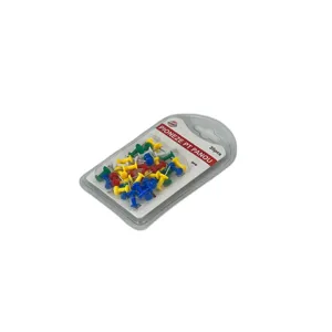 Set 30 Piuneze Tip Panou din Plastic și Metal – Diverse Culori, Pentru Hârtie, Note și Postere, Ideal pentru Birou sau Școală