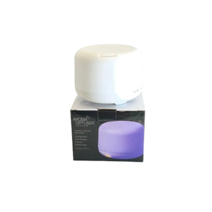 Umidificator Aromaterapie 300ML cu LED RGB, Difuzor Uleiuri Esentiale USB, Design Modern Compact, Alb 