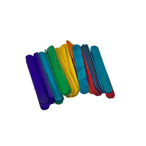 Bete din Lemn Colorate – Lungime 150 mm, Pentru Inghetata si Activitati DIY Creative