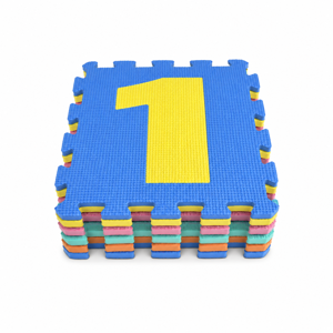 Covor Puzzle din Spumă 10 Piese, Covoraș Modular pentru Copii, Joacă și Protecția Podelei