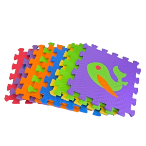 Covor puzzle din spuma 9 piese, modular, antiderapant, suprafata protectie podea, montaj usor, potrivit pentru spatii de joaca si activitati indoor