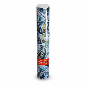 Tun Confetty Party 40CM/M15G pentru Evenimente și Petreceri, Tub cu Confetti Tip Bancnote pentru Efect Spectaculos, Accesoriu Festiv pentru Nunți, Aniversări și Revelion