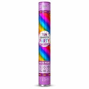 Tun Confetty Party 40CM/M15G pentru Evenimente și Petreceri, Tub cu Confetti Multicolor pentru Efect Spectaculos, Accesoriu Festiv pentru Aniversări, Nunți și Revelion