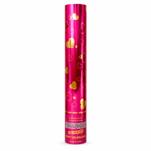 Tun Confetty Party 60CM/M30G pentru Evenimente și Petreceri, Tub cu Confetti și Inimioare pentru Efect Spectaculos, Accesoriu Festiv pentru Nunți, Aniversări, Revelion și Momente Speciale