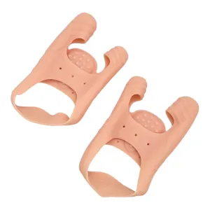 Separator de Degete pentru Monturi din Silicon – Set 2 Bucăți, Protecție și Aliniere Degete pentru Hallux Valgus