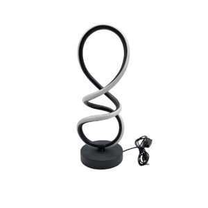 Lampă de Birou LED USB cu Design Spirală – Iluminare Modernă pentru Birou, Dormitor sau Noptieră