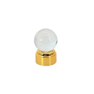 Glob Ornamental din Cristal 8 cm cu Suport din Lemn și Alimentare USB, Decorațiune Luminoasă pentru Birou și Dormitor