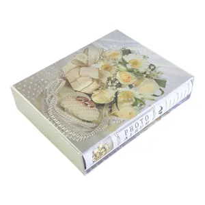 Album foto 26 x 20.5 x 5.5 cm pentru organizare fotografii – Album pentru păstrarea și arhivarea fotografiilor, organizator amintiri, copertă rigidă
