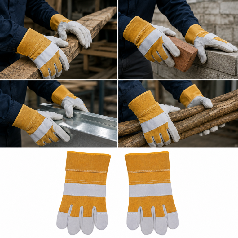 MĂNUȘI INDUSTRIALE DE PROTECȚIE REZISTENTE CU BANDĂ REFLECTORIZANTĂ