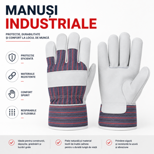 MĂNUȘI INDUSTRIALE DE PROTECȚIE PENTRU LUCRU, REZISTENTE LA UZURĂ