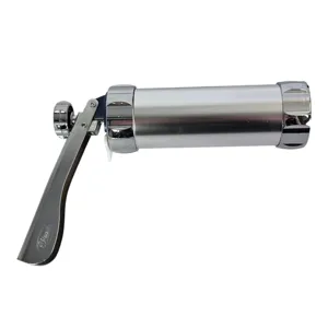 Aparat Biscuiți Manual din Inox cu Discuri Interschimbabile, Presă pentru Biscuiți și Decorare Aluat
