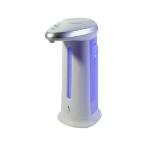 Dozator automat pentru săpun lichid cu senzor de mișcare, fără atingere, rezervor 330 ml, carcasă albă cu recipient transparent