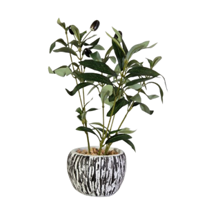 Ghiveci cu flori artificiale 36 cm, aranjament floral decorativ pentru interior