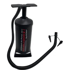 Pompă Manuală cu Acționare Dublă pentru Umflat Colace și Articole Gonflabile, Furtun și Adaptoare Incluse, 29 cm