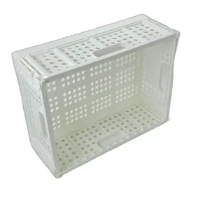 Cos Organizator Pliabil din Plastic – Design Perforat, Diverse Culori, Ideal pentru Depozitare ,35x26x15 cm.