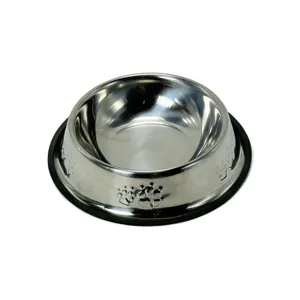 Bol Inox Antiderapant pentru Animale – Diametru 26 cm, Capacitate Mare, Ideal pentru Caini de Talie Mare
