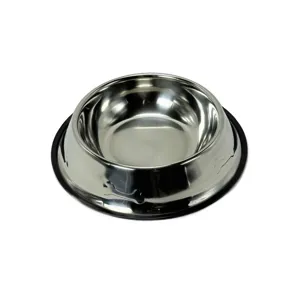 Bol Inox Antiderapant pentru Animale – Diametru 30 cm, Design cu Os, Stabil si Elegant, Ideal pentru Caini Mari