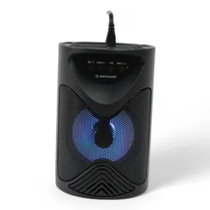 Boxă Portabilă Bluetooth Dunlop – 15W, Efecte LED, Sunet Puternic și Design Modern