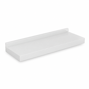 Etajeră de Perete din Lemn Alb 82 x 25,5 x 4,2 cm pentru Living, Dormitor, Baie și Bucătărie