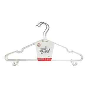Set 5 Umerașe 40 cm pentru Haine, Organizare Eficientă pentru Dulap și Dressing