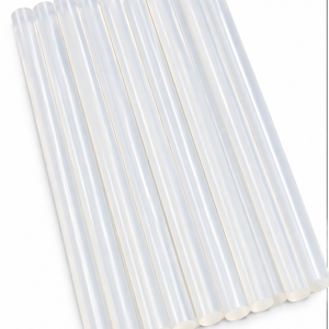 Set 10 Batoane de Silicon Transparent pentru Pistol de Lipit la Cald, 18 x 0,7 cm, Adeziv Termofuzibil pentru Reparații, Artizanat și Lucrări 