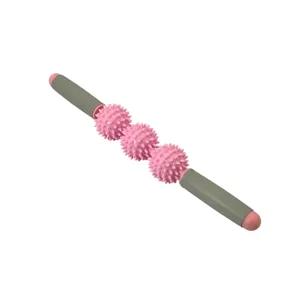 Roller de Masaj cu Bile – Mâner Ergonomic, Relaxare și Recuperare Musculară, Culori Diverse