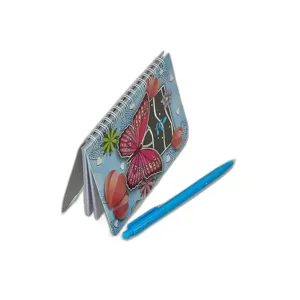 Carnet Spirală cu Fluturaș 3D și Pix Inclus – Compact, Atractiv și Practic
