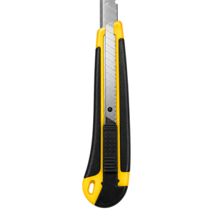 Cutter Profesional cu Lamă Retractabilă de 18 mm, Mâner Ergonomic, pentru Tăiere și Bricolaj