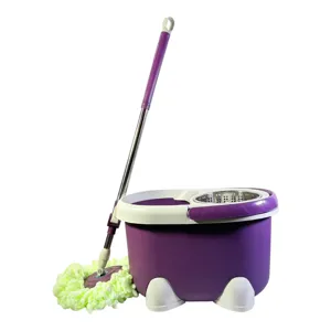 Set mop cu găleată și storcător, sistem de curățare pardoseli cu cap mop rotativ
